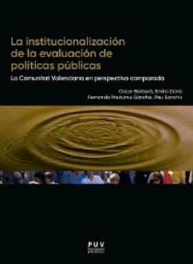 Barberá Aresté / Doria Borrell / Ntutumu Sanchis |  La institucionalización de la evaluación de políticas públicas | eBook | Sack Fachmedien