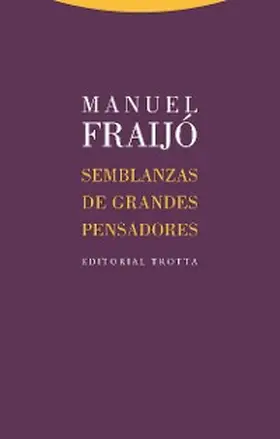 Fraijó |  Semblanzas de grandes pensadores | eBook | Sack Fachmedien