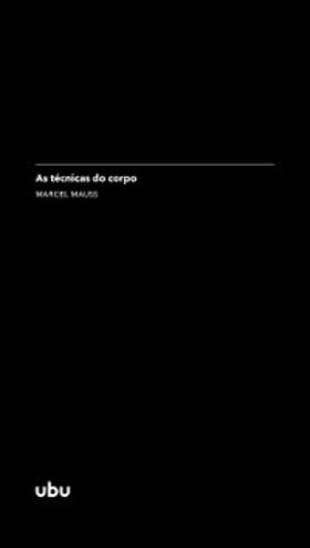 Mauss |  As técnicas do corpo | eBook | Sack Fachmedien