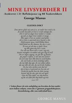 Manus |  Mine Livsverdier II | eBook | Sack Fachmedien