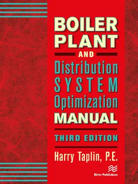 Taplin, Jr., P.E. |  Boiler Plant and Distribution System Optimization Manual, Third Edition | Buch |  Sack Fachmedien