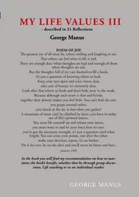 Manus |  My life values III | Buch |  Sack Fachmedien