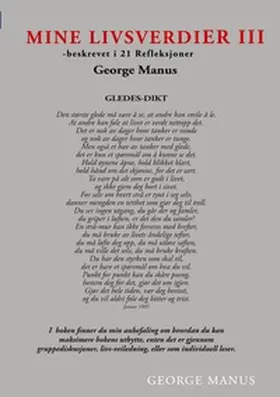 Manus |  Mine Livsverdier III | Buch |  Sack Fachmedien