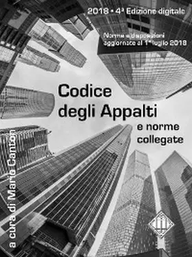 Canton |  Codice degli Appalti e norme collegate | eBook | Sack Fachmedien
