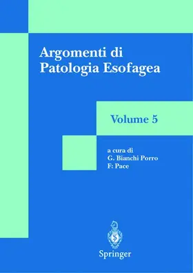 Pace / Bianchi Porro |  Argomenti di Patologia Esofagea | Buch |  Sack Fachmedien