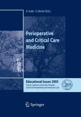 Gullo / Berlot |  Perioperative and Critical Care Medicine | Buch |  Sack Fachmedien