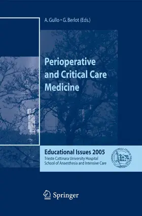 Gullo / Berlot |  Perioperative and Critical Care Medicine | eBook | Sack Fachmedien