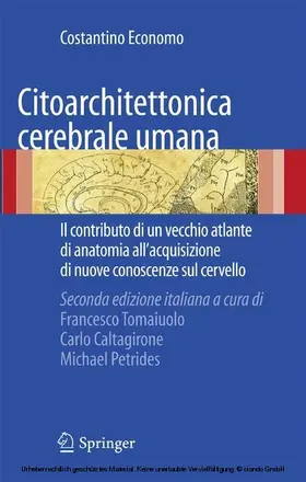 Tomaiuolo / Caltagirone / Petrides |  Citoarchitettonica cerebrale umana | eBook | Sack Fachmedien