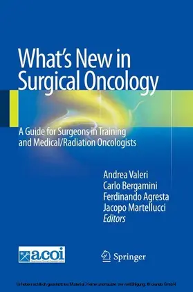 Valeri / Bergamini / Agresta | What's New in Surgical Oncology | E-Book | sack.de