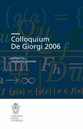 Zannier |  Colloquium de Giorgi 2006 | Buch |  Sack Fachmedien