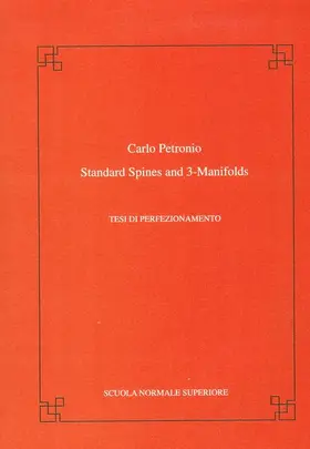 Petronio |  Standard Spines and 3-Manifolds | Buch |  Sack Fachmedien