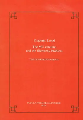 Lenzi |  The Mu-Calculus and the Hierarchy Problem | Buch |  Sack Fachmedien