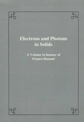Grosso / La Rocca / Tosi |  Electrons and Photons in Solids | Buch |  Sack Fachmedien