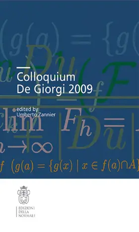 Zannier |  Colloquium De Giorgi 2009 | Buch |  Sack Fachmedien