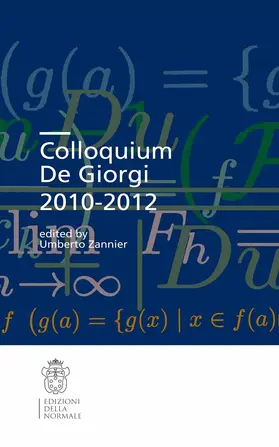 Zannier |  Colloquium De Giorgi 2010-2012 | eBook | Sack Fachmedien
