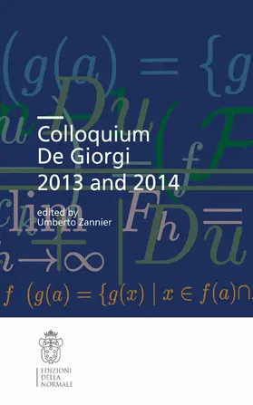 Zannier |  Colloquium De Giorgi 2013 and 2014 | eBook | Sack Fachmedien
