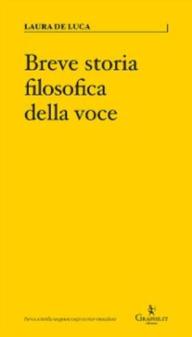 De Luca |  Breve storia filosofica della voce | eBook | Sack Fachmedien