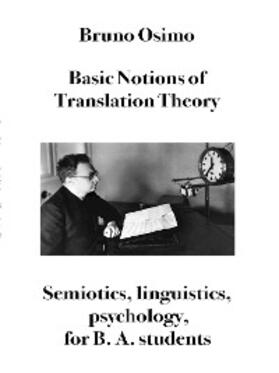 Osimo |  Basic Notions of Translation Theory | eBook | Sack Fachmedien