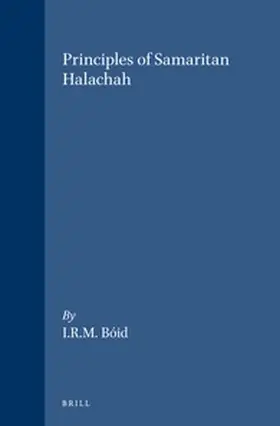 Bóid |  Principles of Samaritan Halachah | Buch |  Sack Fachmedien
