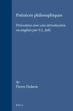 Duhem |  Prémices Philosophiques | Buch |  Sack Fachmedien