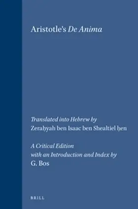 Bos |  Aristotle's de Anima | Buch |  Sack Fachmedien