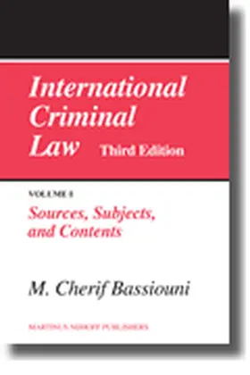Bassiouni |  International Criminal Law (3 Vols) | Buch |  Sack Fachmedien
