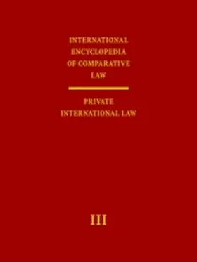 Zweigert / Drobnig |  International Encyclopedia of Comparative Law, Volume III (2 Vols) | Buch |  Sack Fachmedien