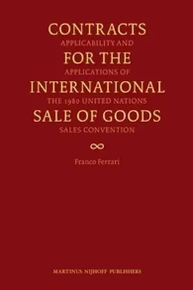 Ferrari | Contracts for the International Sale of Goods | Buch | 978-90-04-20169-9 | sack.de