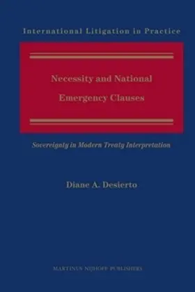 Desierto |  Necessity and National Emergency Clauses | Buch |  Sack Fachmedien
