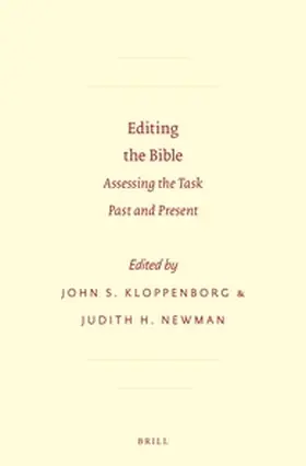 Kloppenborg / Newman |  Editing the Bible | Buch |  Sack Fachmedien