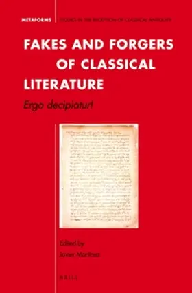 Martínez |  Fakes and Forgers of Classical Literature | Buch |  Sack Fachmedien