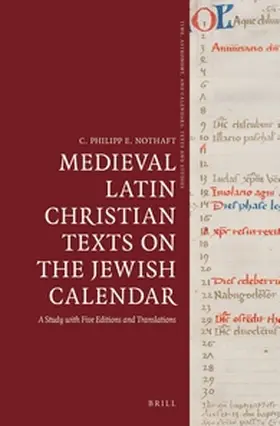 Nothaft |  Medieval Latin Christian Texts on the Jewish Calendar | Buch |  Sack Fachmedien