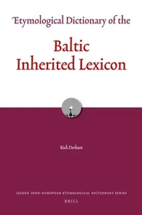 Derksen |  Etymological Dictionary of the Baltic Inherited Lexicon | Buch |  Sack Fachmedien