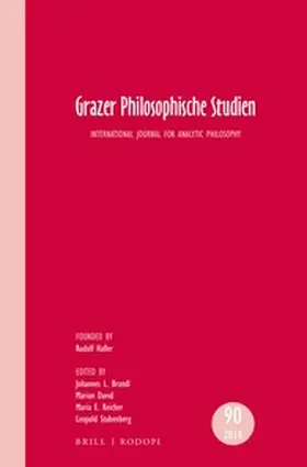 Brandl |  Grazer Philosophische Studien, Vol 90 - 2014 | Buch |  Sack Fachmedien