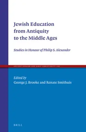 Brooke / Smithuis |  Jewish Education from Antiquity to the Middle Ages | Buch |  Sack Fachmedien