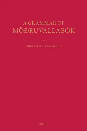 Leeuw van Weenen |  A Grammar of Möðruvallabók | Buch |  Sack Fachmedien