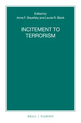 Bayefsky / Blank |  Incitement to Terrorism | Buch |  Sack Fachmedien