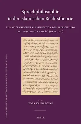 Kalbarczyk |  Sprachphilosophie in der islamischen Rechtstheorie | Buch |  Sack Fachmedien