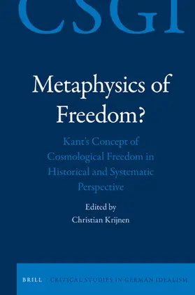 Krijnen |  Metaphysics of Freedom? | Buch |  Sack Fachmedien