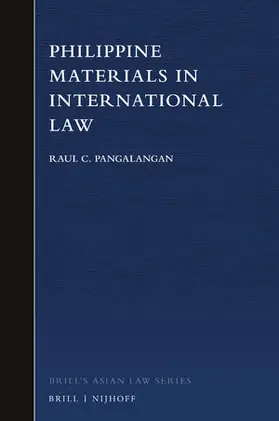 Pangalangan |  Philippine Materials in International Law | Buch |  Sack Fachmedien