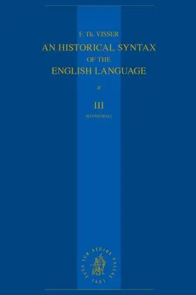 Visser |  An Historical Syntax of the English Language | Buch |  Sack Fachmedien