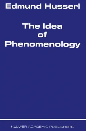 Husserl |  The Idea of Phenomenology | Buch |  Sack Fachmedien