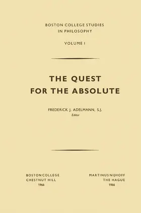 Adelmann | The Quest for the Absolute | Buch | 978-90-247-0211-4 | www2.sack.de