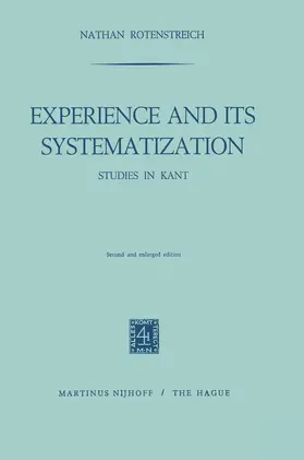 Rotenstreich |  Experience and its Systematization | Buch |  Sack Fachmedien