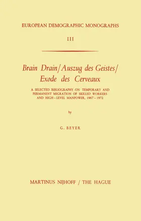 Beyer |  Brain Drain / Auszug des Geistes / Exode des Cerveaux | Buch |  Sack Fachmedien