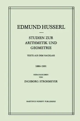Strohmeyer / Husserl |  Studien zur Arithmetik und Geometrie | Buch |  Sack Fachmedien