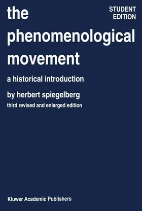 Spiegelberg | The Phenomenological Movement | Buch | 978-90-247-2577-9 | sack.de
