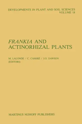 Lalonde / Camiré / Dawson |  Frankia and Actinorhizal Plants | Buch |  Sack Fachmedien