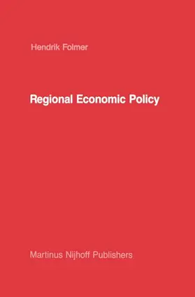 Folmer |  Regional Economic Policy | Buch |  Sack Fachmedien