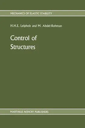 Abdel-Rohman / Leipholz |  Control of Structures | Buch |  Sack Fachmedien